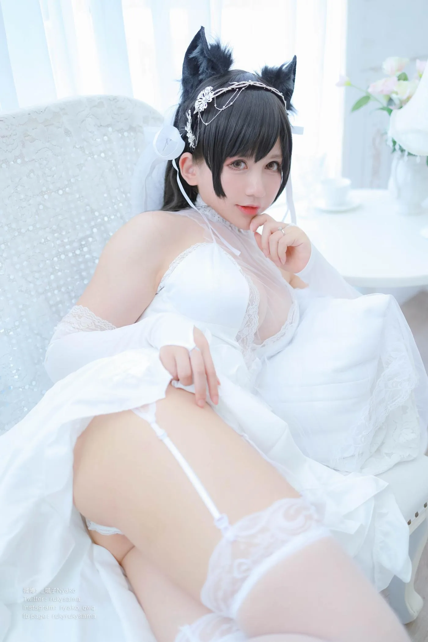 Nyako喵子 – NO.38 爱宕婚纱 [62P]插图1